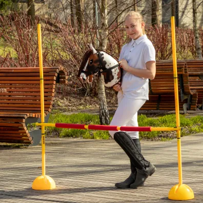 Hobby Horse Skippi. Ko� na kiju gniado-srokaty