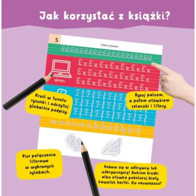 Multisensoryczna kaligrafia. Litery pisane