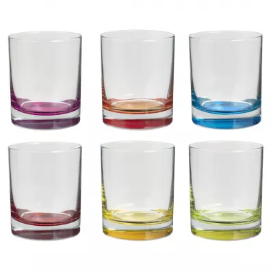 Secret de Gourmet Komplet kolorowych szklanek 6 x 300 ml