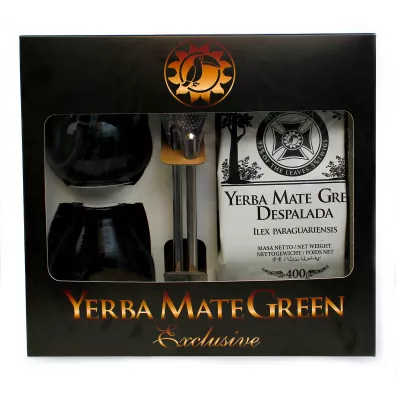 Mate Green Zestaw dla dwojga Yerba Mate Despalada Matero Bombilla 400 g