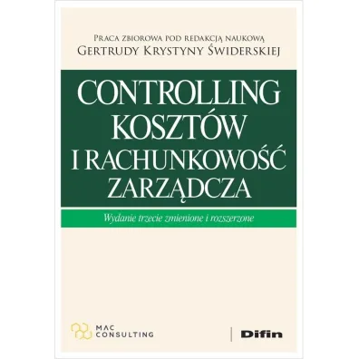 Controlling koszt�w i rachunkowo�� zarz�dcza - Gertruda Krystyna �widerska