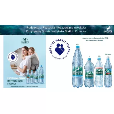 Rodowita z Roztocza Woda mineralna niegazowana paleta zestaw 76 x 6 x 1.5 l