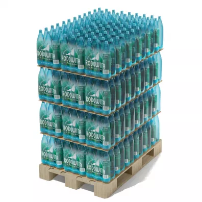 Rodowita z Roztocza Woda mineralna niegazowana paleta zestaw 76 x 6 x 1.5 l