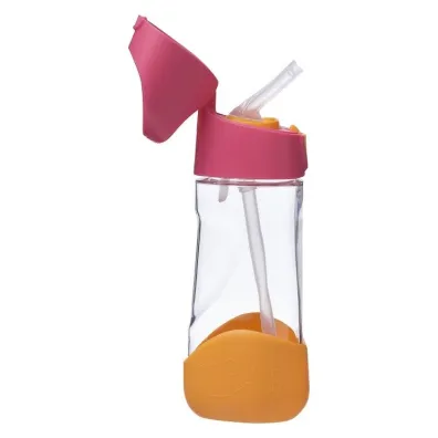 b.box Butelka tritanowa ze s�omk� Strawberry Shake 450 ml