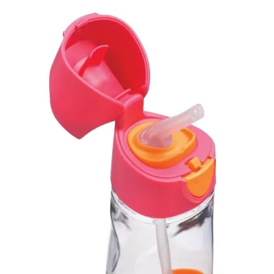 b.box Butelka tritanowa ze s�omk� Strawberry Shake 450 ml