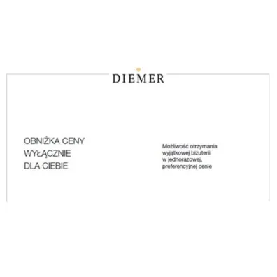 Ulotka z obni�k� ceny Diemer