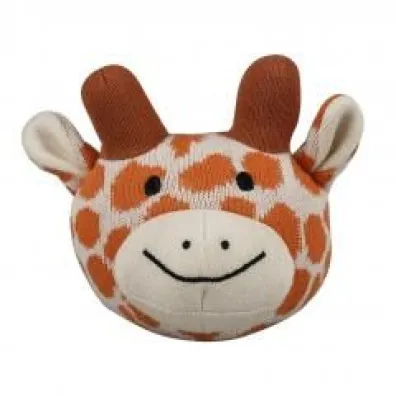 Pi�ka we�niana z grzechotk� �yrafa Barbo Toys