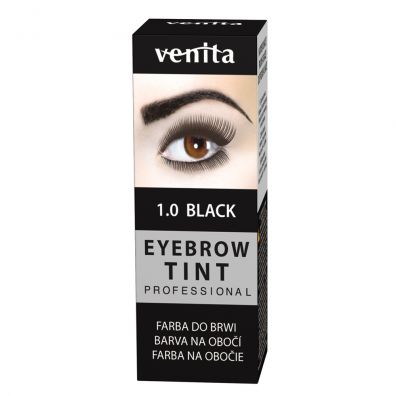 Venita Professional Eyebrow Tint farba do brwi w proszku 1.0 Black 13 g