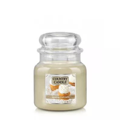 Country Candle �rednia �wieca zapachowa z dwoma knotami Vanilla Cupcake 453 g