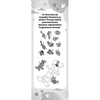 Wydrapywanka 80X215 Dinozaury. Zadania & zdrapki SKRZAT 074888
