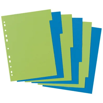 Herlitz Przek�adki A4 kartonowe 6 cz. Greenline