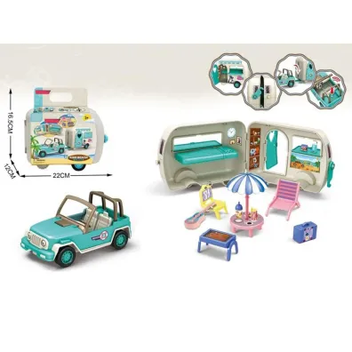 Auto z przyczep� play pocket 22x12x16,5cm Madej