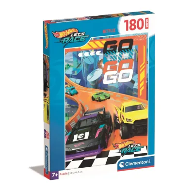 Puzzle 104 el. SuperColor. Hot Wheels Clementoni