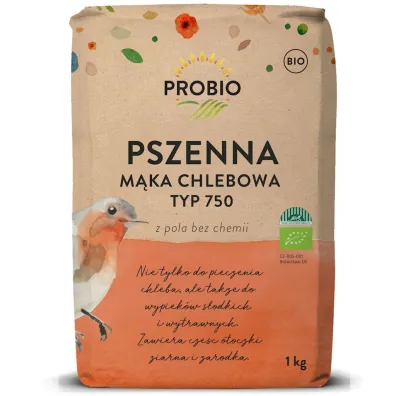 Probio M�ka pszenna chlebowa typ 750 1 kg Bio