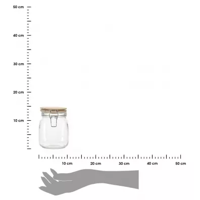 Excellent Houseware Soik szklany z klipsem 1.15 l