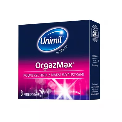 Unimil OrgazMax lateksowe prezerwatywy 3 szt.