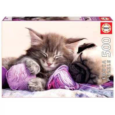 Puzzle 500 el. Towarzysze sn�w Educa