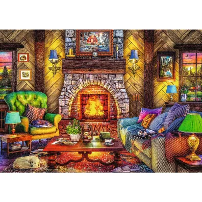 Puzzle 2x500 el. Wycieczka w g�ry Trefl