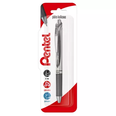 Pentel Pi�ro kulkowe EnerGel BL77 szary 0.7mm
