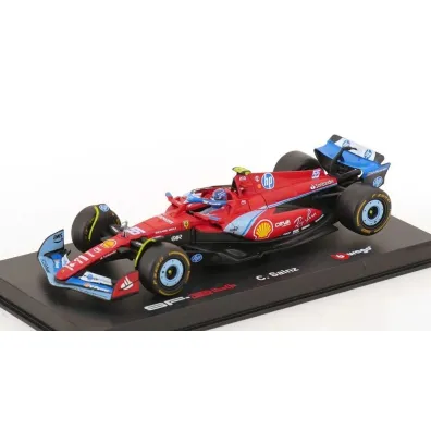 Bburago model bolid f1 ferrari sf-24 gp miami 2024 carlos sainz 1:43