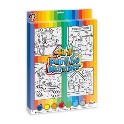 Malowanie po numerach - Ch�opcy 4w1 Omega Toys