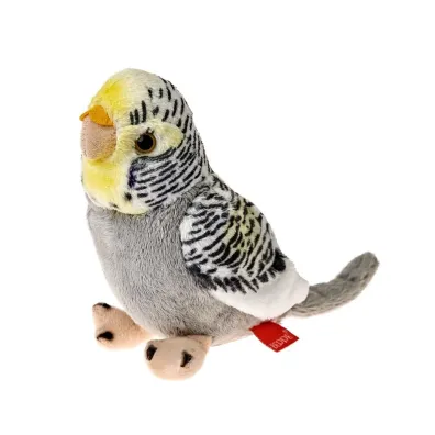 Papuga falista szara 13cm Beppe