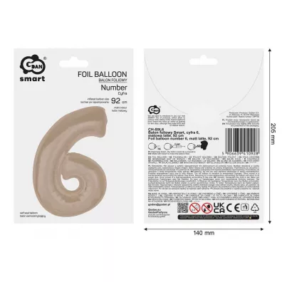 Godan BALON FOL 6 LATTE MATOWA 92CM GO PBH