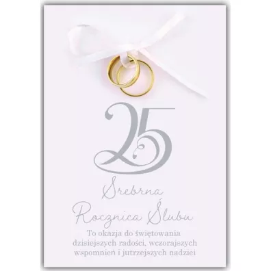 Trend Kartka okoliczno�ciowa Rocznica �lubu 25