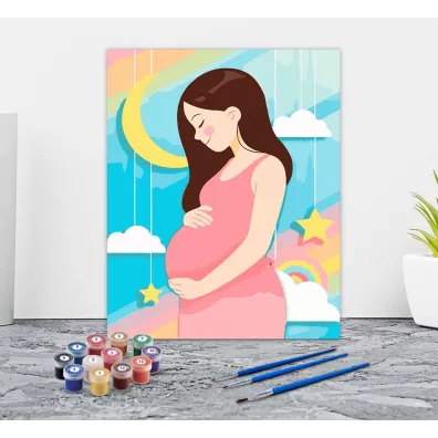 Twoje Hobby Malowanie po numerach - Dziewczyna w ci��y 40x50cm