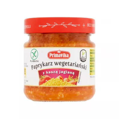 Primavika Paprykarz wegetaria�ski z kaszy jaglanej bezglutenowy 160 g