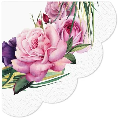 Paw Serwetki 33x33cm Gorgeous Wreath nadruk papierowy