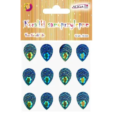 Aliga D�ety kryszta�ki samoprzylepne pawie oczka