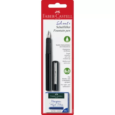 Faber-Castell Pi�ro wieczne szkolne Carbon Look + 6 naboi