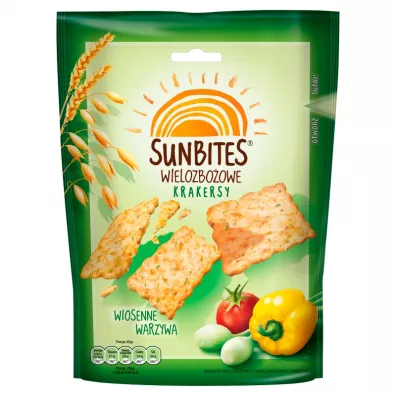 Sunbites Wielozbo�owe krakersy wiosenne warzywa 100 g