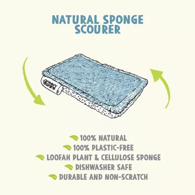 Greenaware Kompostowalna dwustronna gbka do mycia naczy