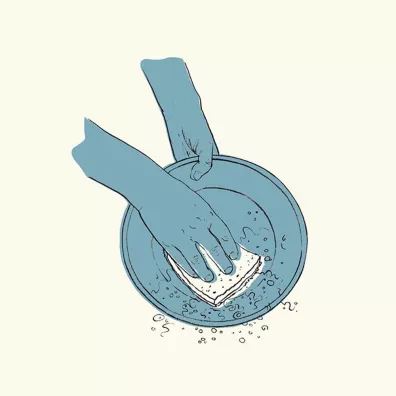 Greenaware Kompostowalna dwustronna gbka do mycia naczy