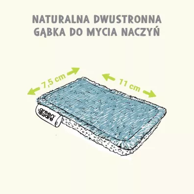 Greenaware Kompostowalna dwustronna gbka do mycia naczy