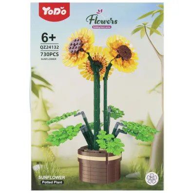 Klocki konstrukcyjne Kwiaty 730 szt. MEGA CREATIVE 567500