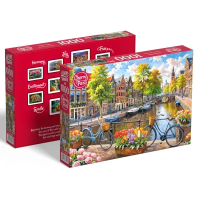 Puzzle 1000 el. Amsterdam Tulips CherryPazzi