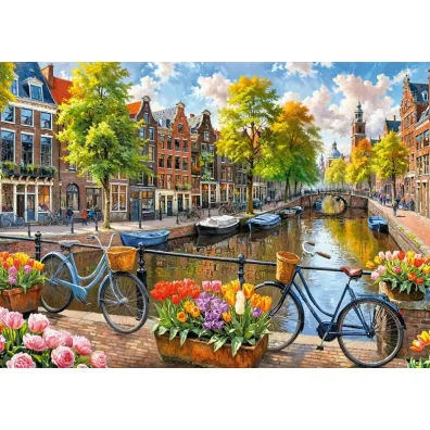 Puzzle 1000 el. Amsterdam Tulips CherryPazzi