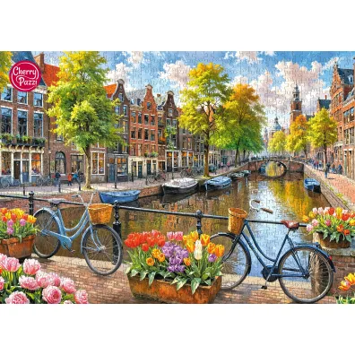 Puzzle 1000 el. Amsterdam Tulips CherryPazzi
