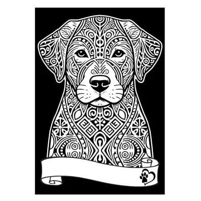 Kolorowanka Welwetowa A4 Labrador