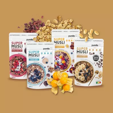 Purella SuperMusli Proteinowe zestaw 3 x 200 g