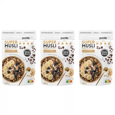 Purella SuperMusli Proteinowe zestaw 3 x 200 g