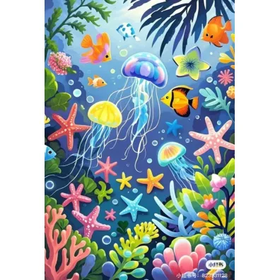 Koh-I-Noor Malowanie po numerach - Rafa koralowa 40x50cm