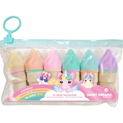 KIDS EUROSWAN Zestaw marker�w w kszta�cie loda Sweet Dreams 6 szt.