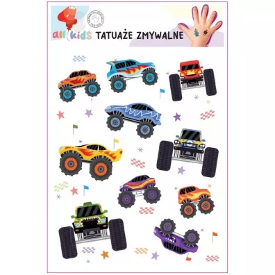 Tatua�e zmywalne dla dzieci Truck All4Kids