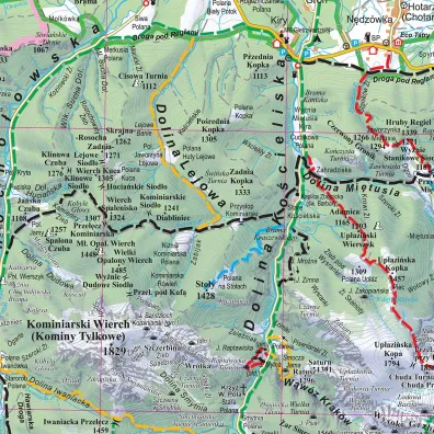 Puzzle 1000 el. Tatry mapa turystyczna 1:50 000 ArtGlob
