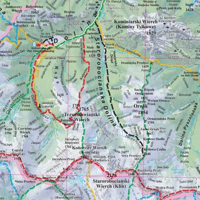 Puzzle 1000 el. Tatry mapa turystyczna 1:50 000 ArtGlob