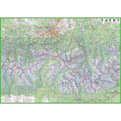 Puzzle 1000 el. Tatry mapa turystyczna 1:50 000 ArtGlob